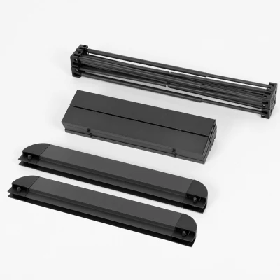 Mesa Plegable Camping Aktive Desmontable Antivuelco Aluminio, 15x12x70 Cm, Negra