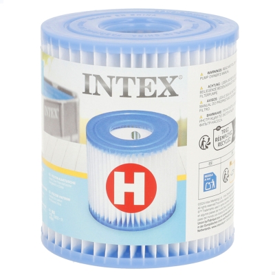 Cartucho Intex Tipo H Recambio 1250 Litros/Hora 10x9x3 Cm, Blanco
