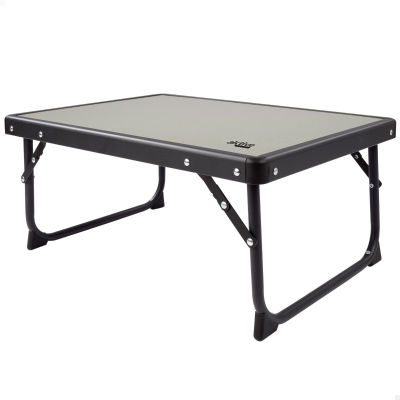 Mesa Plegable Baja Aktive, 56x40x25 Cm, Gris y Negro