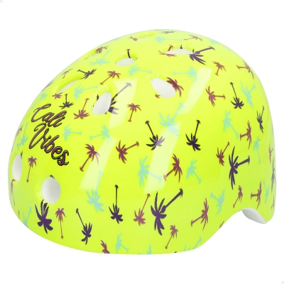 Casco Infantil Ajustable CB Riders con Rueda Trasera y Cierre Regulable, 20x16x35 Cm, Amarillo Neón
