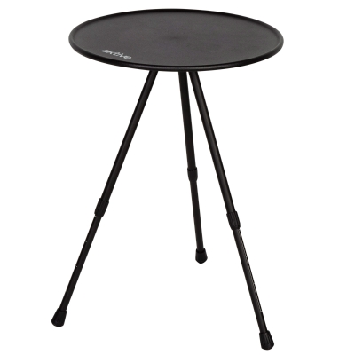 Mesa Plegable de Camping en Aluminio Antideslizante, 37x37x55 Cm, Negra
