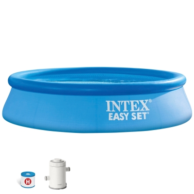 Piscina Hinchable Easy Set con Depuradora 1.250 L/h, 244x61x46 Cm, Azul