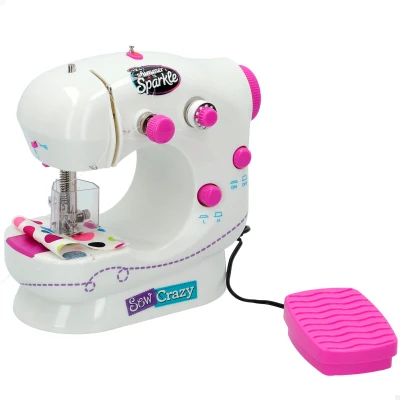 Máquina de Coser Infantil con Luz y Sonido, 36x13x25,5 Cm, Rosa