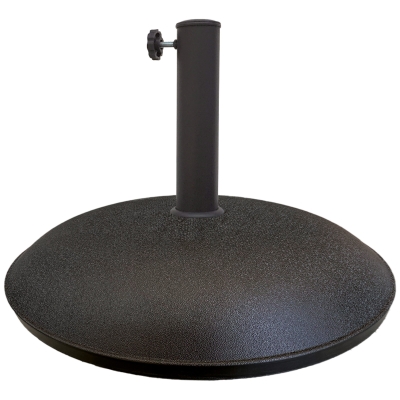 Base para Sombrilla Poliresina Rosca Ajustable 35/48 Mm, 45x45x33 Cm, Negro