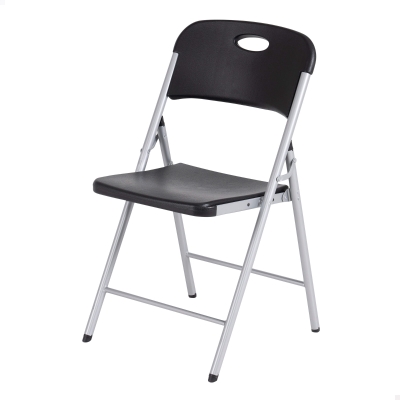 Silla Plegable Lifetime Ligera Ultraresistente 50x48,5x84 Cm, Negro