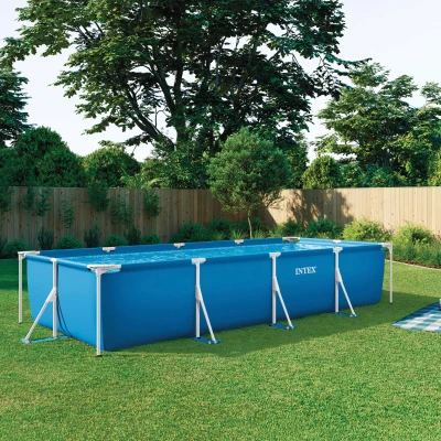 Piscina Desmontable Tubular con Estructura Metálica, 450x220x84 Cm, Azul