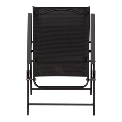 Pack de 4 Sillas Plegables Slim, 47x64x95 Cm, Negro