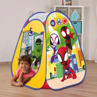Tienda de Campaña Infantil Pop Up Licencia Spidey, 75x75x90 Cm, Multicolor