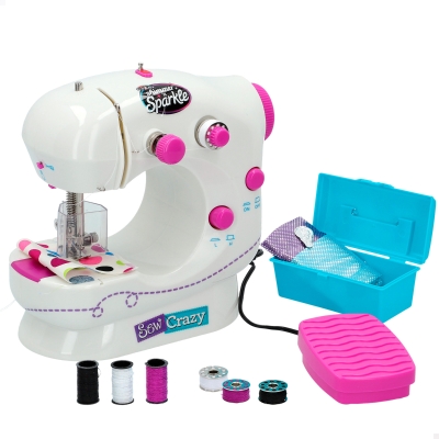 Máquina de Coser Infantil con Luz y Sonido, 36x13x25,5 Cm, Rosa