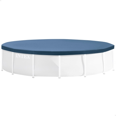 Cobertor Piscina Desmontable Intex para Metal y Prism Frame 305x305x25 Cm, Azul Marino