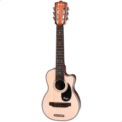Guitarra Infantil Folk Bontempi 6 Cuerdas Afinables, 68 Cm, Madera