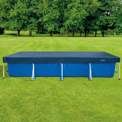 Cobertor Rectangular Intex con Voladizo 20 Cm, 460x226 Cm, Azul Marino