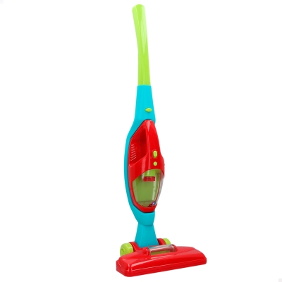 Aspirador Eléctrico de Juguete 2 en 1 con Luz y Sonido, 24x12,5x54 Cm, Rojo y Verde