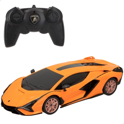 Coche Teledirigido Lamborghini Sián FKP 37 Escala 1:24 21x9,2x4,5 Cm, Naranja