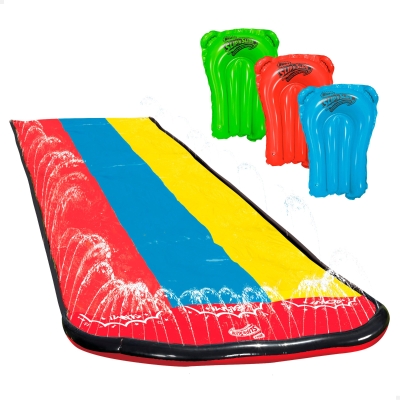 Slip 'N Slide Pista Deslizante Triple con 3 Tablas Hinchables, 4,8 M, Multicolor