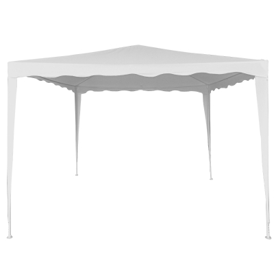 Cenador Desmontable Estructura Acero Lona 160 Gr/m2, 300x300x250 Cm, Blanco