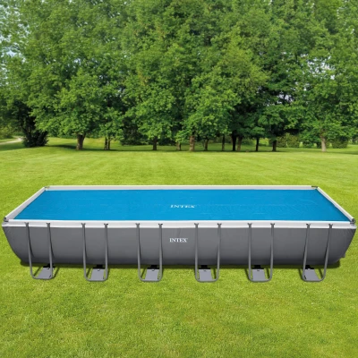 Cobertor Solar INTEX Compatible con Piscinas 732x366 Cm, Azul