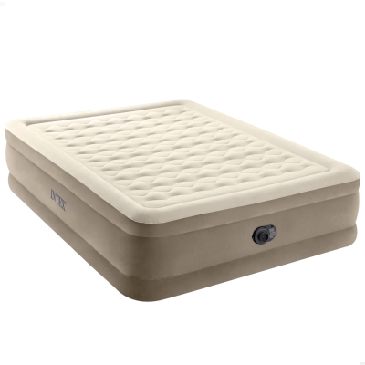 Colchón Hinchable 2 Plazas Ultra Plush Fiber-Tech, 152x203x46 Cm, Gris