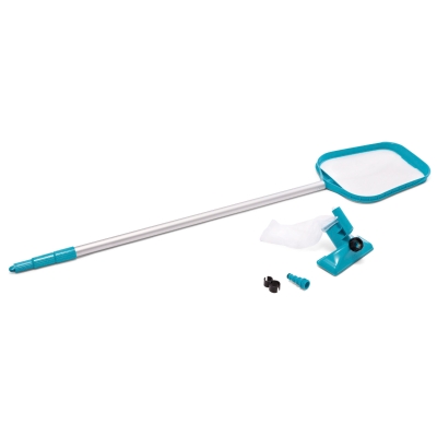 Kit de Mantenimiento INTEX con Mango Telescópico de Aluminio, 239 Cm, Azul