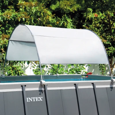Toldo Piscinas Tubulares con Protección UV+50, 180 Cm, Azul