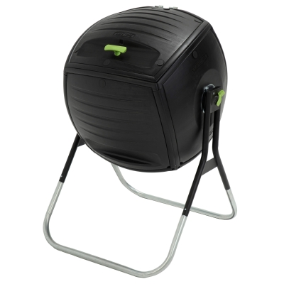 Compostador Doméstico Lifetime Ultrarresistente 189 L, 75x81x113 Cm, Negro