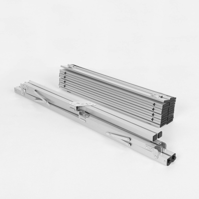 Mesa Plegable Camping Aluminio Antideslizante Desmontable, 20x14x107 Cm, Plateado