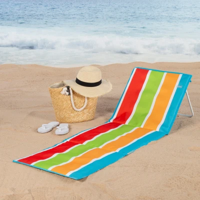 Esterilla de Playa Aktive Acolchada Reclinable, 52x5x52 Cm, Multicolor