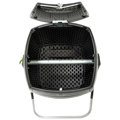 Compostador Doméstico Lifetime Ultrarresistente 189 L, 75x81x113 Cm, Negro