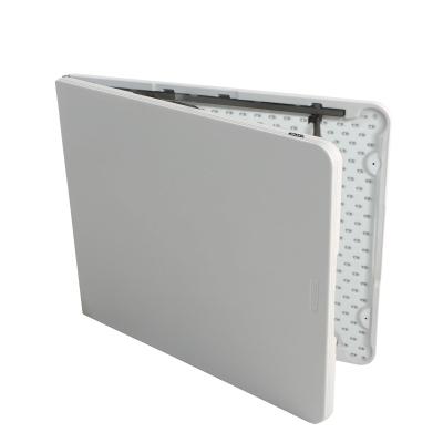 Mesa Plegable Rectangular Lifetime Efecto Granito, 185x76x74 Cm, Blanco
