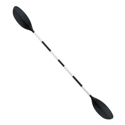 Remo Kayak Desmontable 5 Partes Aluminio y Palas de PVC, 218 Cm, Negro