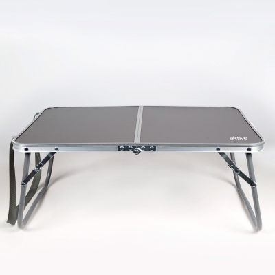 Mesa Plegable Camping Portátil, 60x40x25 Cm, Antracita