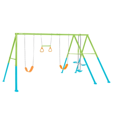 Columpio Infantil INTEX con Balancín Biplaza y Trapecio, 467x254x211 Cm, Multicolor
