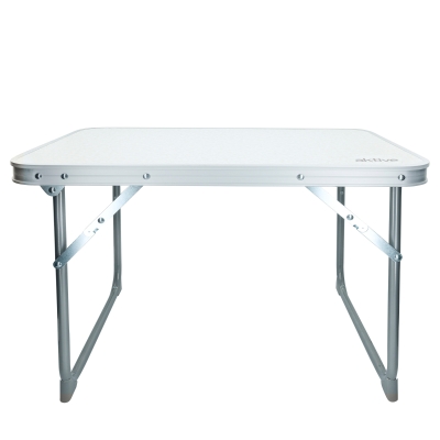 Mesa Plegable Baja Aktive Camping, 60x40x40 Cm, Blanco
