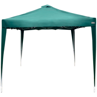 Cenador Plegable Altura Ajustable 300x300x240-250 Cm, Verde