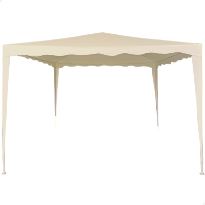 Cenador Desmontable Aktive Estructura Acero Lona 160 Gr/m2, 300x300x250 Cm, Crema