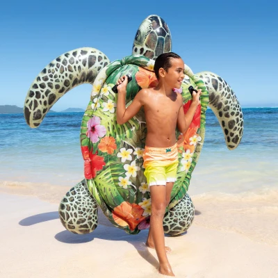 Colchoneta Hinchable Tortuga Fotorrealista, 191x170x38 Cm, Multicolor