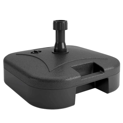 Base para Sombrilla Compatible con Tubo 38 Mm, 46x46x14 Cm, Negro