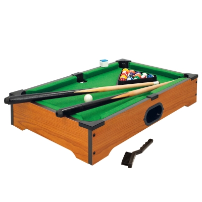 Mesa de Billar Sobremesa Portátil de Madera CB Games, 51x31x9 Cm, Verde