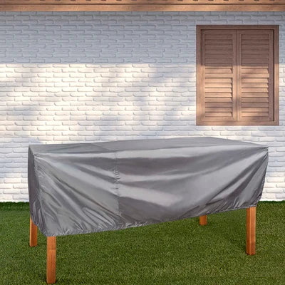 Funda Protectora para Mesa de Jardín Aktive Garden, Poliéster 60 GSM, 240x130x60 Cm, Gris