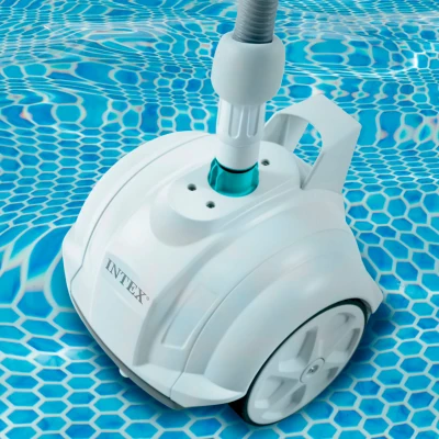 Robot Limpiafondos Automático Intex ZX50 para Piscinas Pequeñas, 39x39x32,5 Cm, Azul