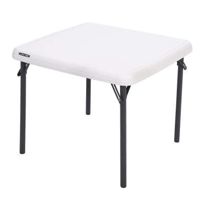 Mesa Plegable Infantil Lifetime Cuadrada, 61x61x53,5 Cm, Crema