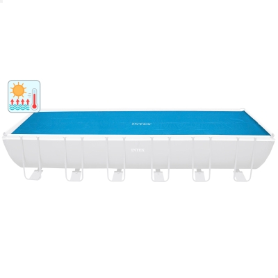 Cobertor Solar INTEX Compatible con Piscinas 732x366 Cm, Azul