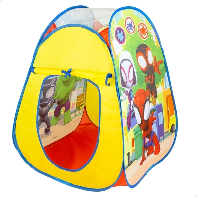 Tienda de Campaña Infantil Pop Up Licencia Spidey, 75x75x90 Cm, Multicolor