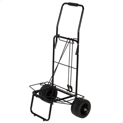 Carro Playa Plegable Aktive con Ruedas Todoterreno Ø17 Cm, 59x18,5x73 Cm, Gris