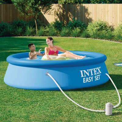 Piscina Hinchable Easy Set con Depuradora 1.250 L/h, 244x61x46 Cm, Azul