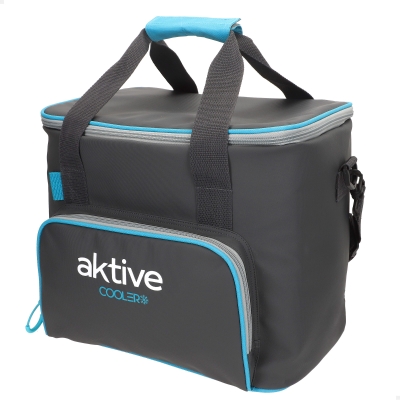 Nevera Portátil Blanda 20 Litros Aktive, 32x23x28 Cm, Gris