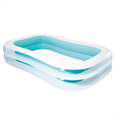 Piscina Hinchable Intex Rectangular, 262x175x56 Cm, Verde y Blanco