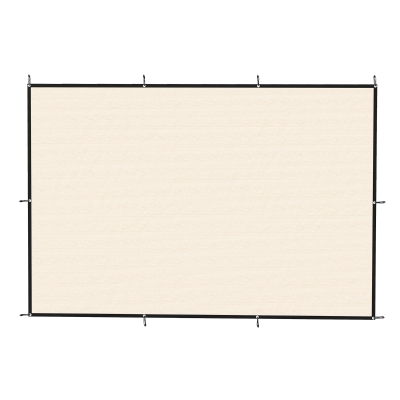 Outsunny Sun Shade Sail UV Protection Canopy with Stainless Steel Eyelets for Patio Garden 2 x 3 m Beige