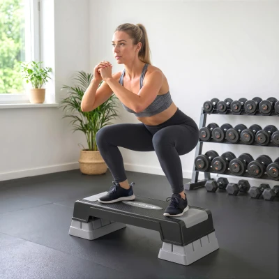 SPORTNOW Stepper fitness aerobico 75 x 29 x 22,5 cm Grigio
