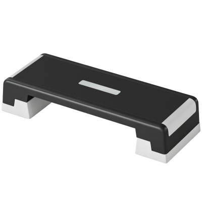 SPORTNOW Step Fitness Hauteur Réglable 15-25cm 250kg Noir